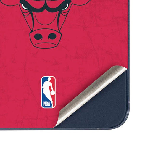 NBA Chicago Bulls Red Distressed Galaxy A55 5G Skin
